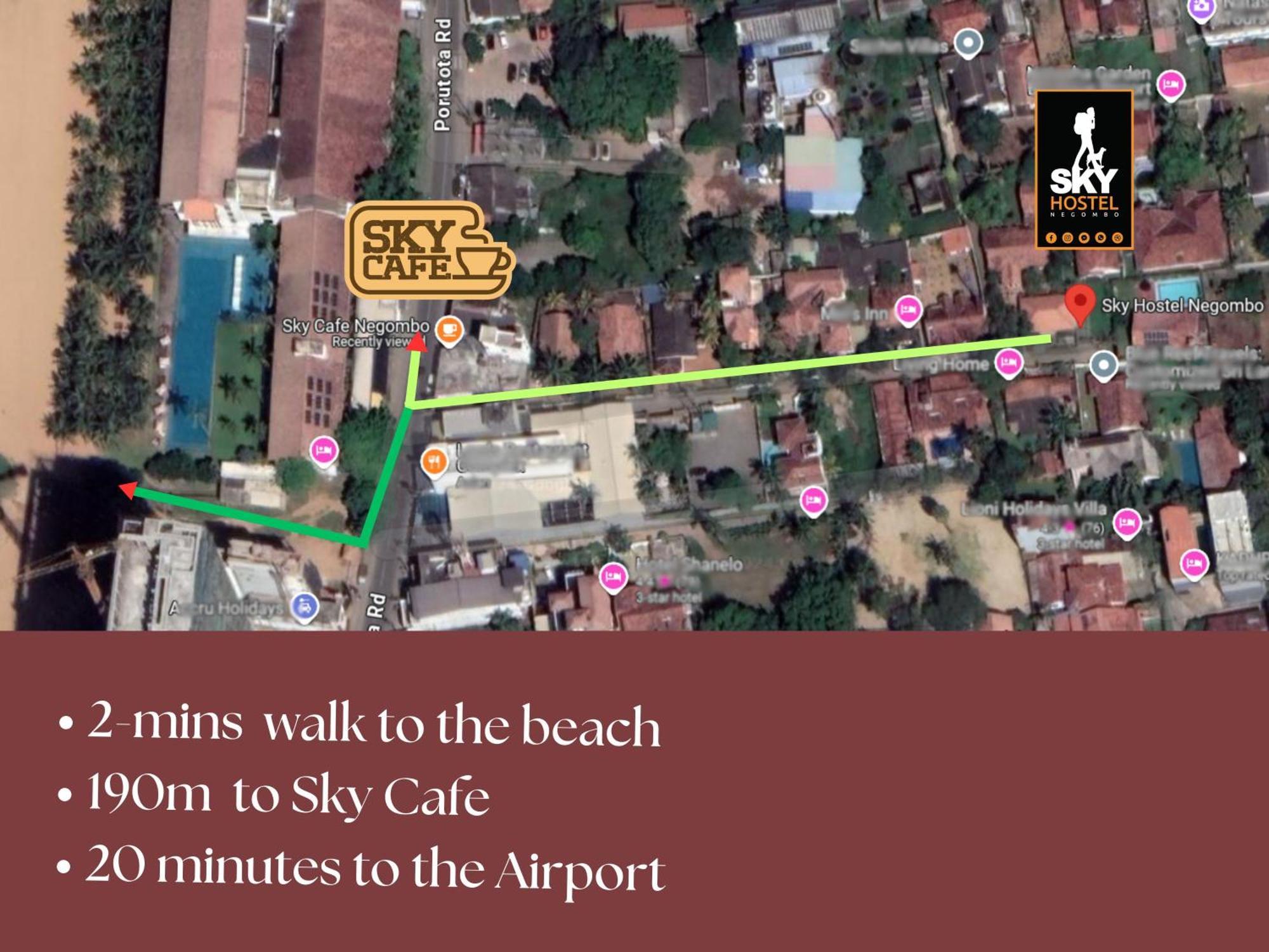 Sky Hostel Negombo Zewnętrze zdjęcie
